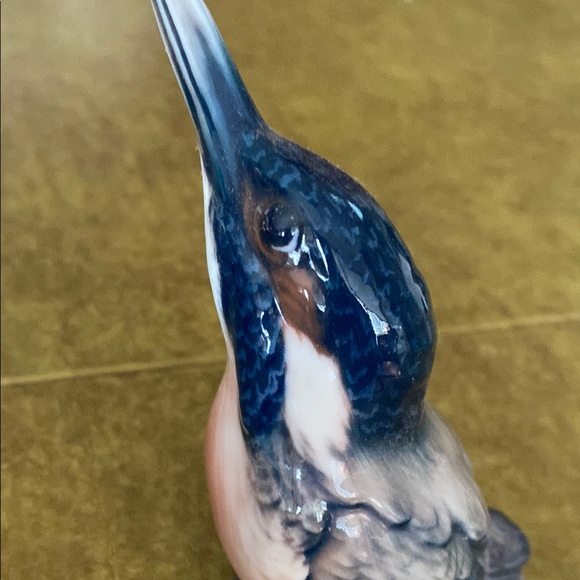 Dahl Jensen vintage king fisher Bird Figurine - Blue and Brown - Picture 6 of 7